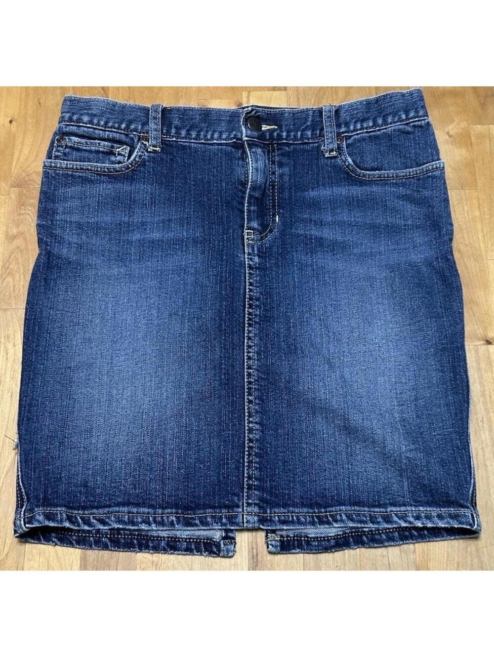 Abercrombie & Fitch Women’s Sz 6 Denim Vintage Y2K Jean Midi Skirt